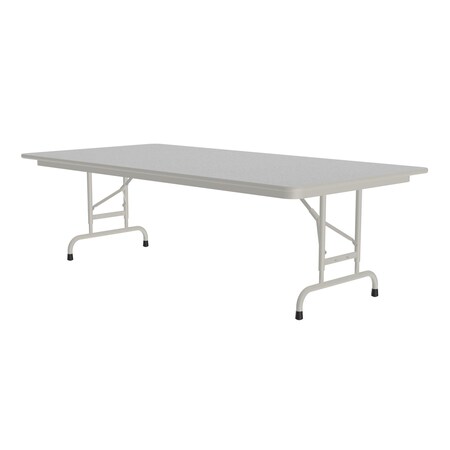 Correll CFA Adjustable Melamine Folding Tables 36x96 Gray Granite CFA3696M-15